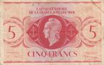 1944 Vf French Equatorial Africa P 15c 5 Francs, Postzegels en Munten, Verzenden, België
