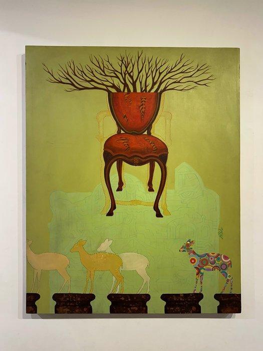 Shekh Hifzul Kabeer - Encroachment, Antiek en Kunst, Kunst | Schilderijen | Modern