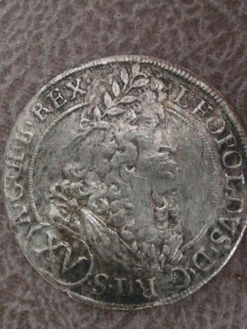 Oostenrijk. Lot of 2 coins: 15 Kreuzer 1694 & Maria Theresia, Postzegels en Munten, Munten | Europa | Niet-Euromunten