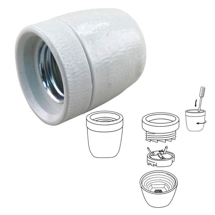 Onderdelen & tuinaccessoires Porseleinen fitting E27 groot,, Tuin en Terras, Buitenverlichting, Verzenden