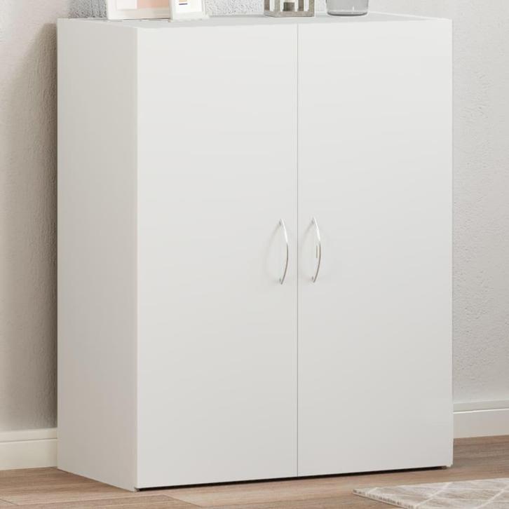 vidaXL Archiefkast 60x32x77,5 cm bewerkt hout wit, Huis en Inrichting, Kasten | Overige, Nieuw, Verzenden
