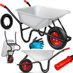 MASKO® Kruiwagen - 100L - Tot 250kg - Zilver, Verzenden, Nieuw