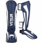 Venum Elite Kickboks Scheenbeschermers Navy Blauw Wit, Verzenden