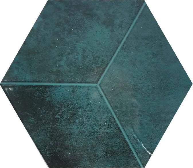 19,8X22,8 HEX KINGSBURY VERT Glans, Doe-het-zelf en Bouw, Tegels, Ophalen of Verzenden