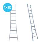 Eurostairs Ladder enkel uitgebogen 1x10