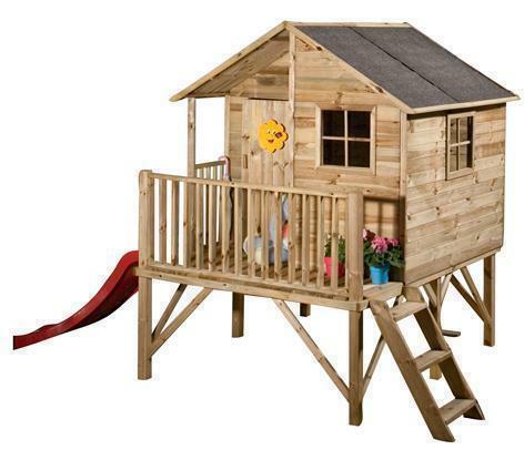 AKTIE Houten speelhuisje Giraf op poten, Kinderen en Baby's, Speelgoed | Buiten | Speeltoestellen, Nieuw, Ophalen