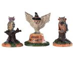 Lemax - Happy Owl-o-ween -  Set Of 3, Verzenden