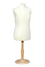 *TIP*  Buste vrouw miniatuur wit 3/4 model op poot BV501, Ophalen of Verzenden