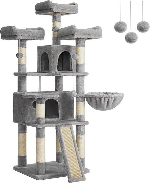 Krabpaal Xxl Kattenboom 172 Cm Lichtgrijs, Dieren en Toebehoren, Katten-accessoires, Nieuw, Ophalen of Verzenden