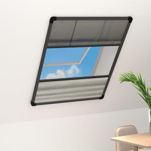 vidaXL Moustiquaire plissée pour fenêtre Aluminium, Bricolage & Construction, Fenêtres & Moustiquaires, Neuf, Envoi