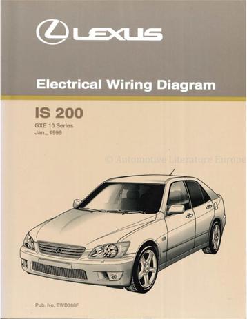 1999 LEXUS IS200 ELECTRISCHE SCHEMA WERKPLAATSHANDBOEK