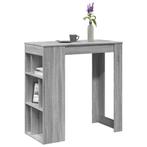 vidaXL Bartafel met rekken 102x50x103,5 cm bewerkt hout, Huis en Inrichting, Verzenden, Nieuw