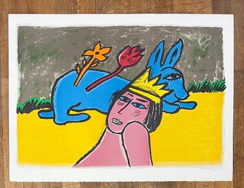 Corneille (1922-2010) - Au pays des merveilles: Le lapin, Antiek en Kunst, Antiek | Overige Antiek