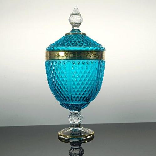 Secoloventesimo - Koekjesdoos - 24 kt goud - Turkoois gouden, Antiek en Kunst, Curiosa en Brocante