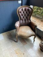 Fauteuil - Leder, Antiek en Kunst