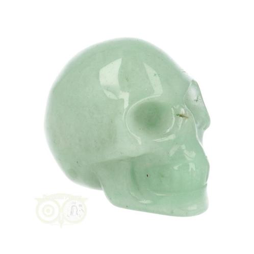 Groene Aventurijn schedel Nr 14 - 97 gram, Handtassen en Accessoires, Edelstenen, Nieuw, Verzenden