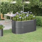 vidaXL Plantenbak 152x80x68 cm gepoedercoat staal, Verzenden, Nieuw