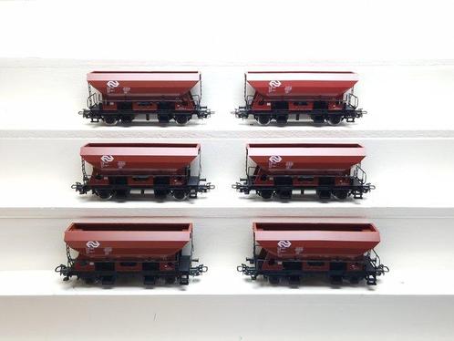 Märklin H0 - 4641 - Transport de fret - 6 autodéchargeurs,, Hobby en Vrije tijd, Modeltreinen | H0