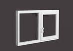 PVC raam vast-draaikiep b150xh80 cm Wit, Bricolage & Construction, Vitres, Châssis & Fenêtres, Ophalen of Verzenden, Gevelraam of Ruit