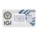 0,71 ct. Briljant geslepen diamant J / SI2 + IGI Certific..., Antiek en Kunst, Antiek | Zilver en Goud, Ophalen of Verzenden