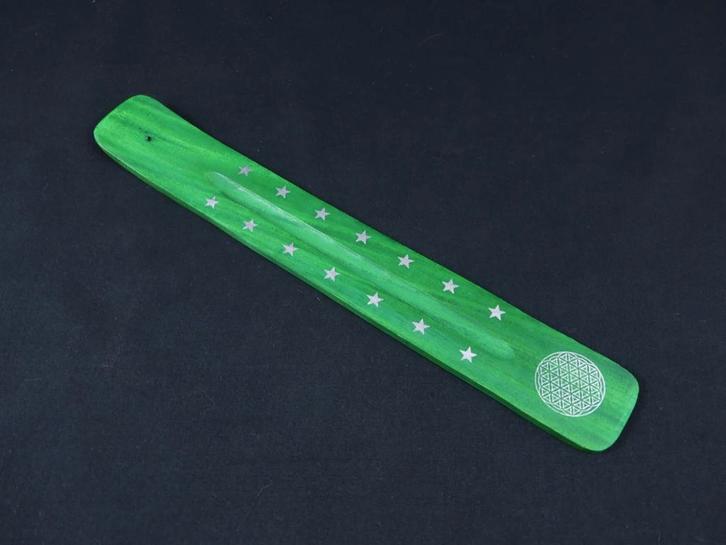 Wierook Brander - Wierook Houder - Plankje Groen - Geomet..., Huis en Inrichting, Woonaccessoires | Overige, Nieuw, Ophalen of Verzenden