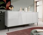 Meubella Dressoir wit 200 cm - Met 4 deuren, Huis en Inrichting, Kasten | Dressoirs, Verzenden, Nieuw, 25 tot 50 cm, 200 cm of meer