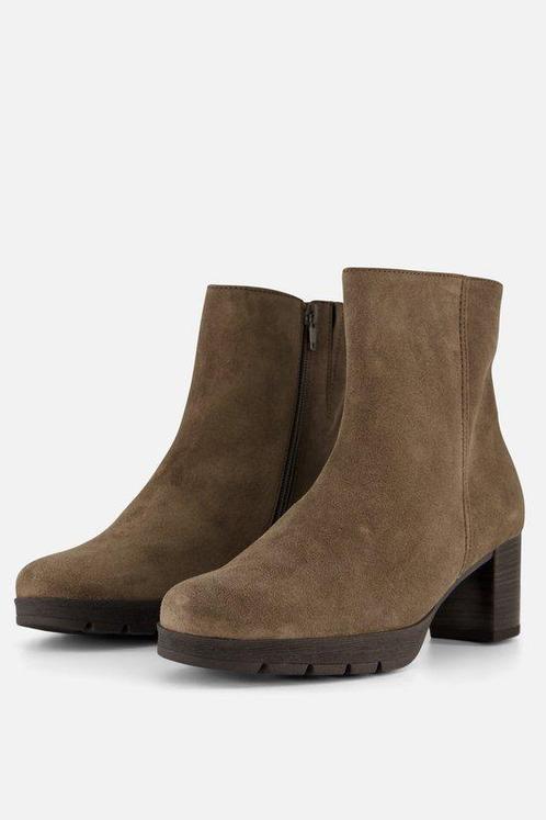 Gabor Enkellaarsjes taupe Suede - Dames - Maat 40 (Mode), Kleding | Dames, Schoenen, Nieuw, Verzenden