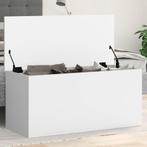vidaXL Opbergbox 100x42x46 cm bewerkt hout wit, Huis en Inrichting, Verzenden, Nieuw