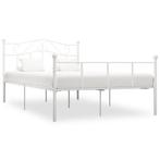 vidaXL Bedframe metaal wit 140x200 cm, Huis en Inrichting, Slaapkamer | Bedden, Verzenden, Nieuw
