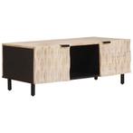 vidaXL Salontafel Wit 100 x 54 x 40 cm Massief Mango Hout, Huis en Inrichting, Verzenden, Nieuw