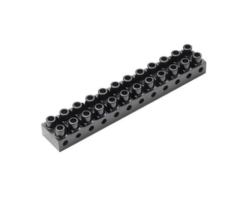 12-Poorts Aansluitblok 6mm² Thermohardend IP20 - 681/ZW [5, Doe-het-zelf en Bouw, Elektriciteit en Kabels, Verzenden