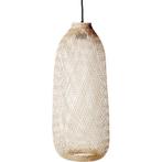 Bloomingville - hanglamp bamboe - beige - kap 65 cm - LED, Maison & Meubles, Verzenden
