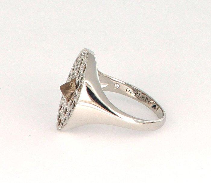 Zonder Minimumprijs - De Beers - Ring - 18 karaat Witgoud -, Handtassen en Accessoires, Ringen