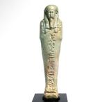 Oude Egypte, late periode Faience Shabti voor Psamtekhen, Antiek en Kunst