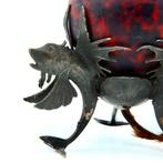 Lamp - Art Nouveau nachtlamp (ca. 1910) – Globe-drievoet met