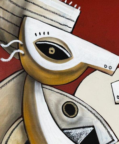 SKEPA - Le penseur, Antiek en Kunst, Kunst | Schilderijen | Modern