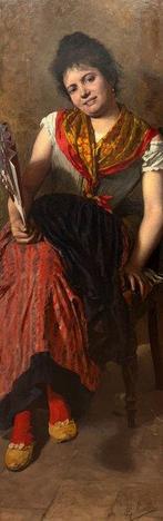 Gian Giacomo Moretti (1843-?) - The Fan
