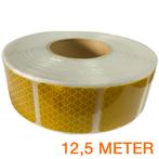 Reflecterende tape gesegmenteerd ECE R104 GEEL 12,5 meter, Ophalen of Verzenden