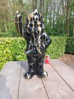 Beeld, large black garden gnome 65 cm high - 65 cm -