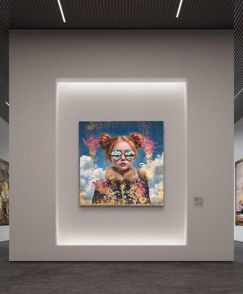 Nicole Lubbers - Cotton Candy Vision XL, Antiek en Kunst, Kunst | Schilderijen | Modern