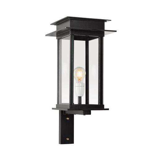 Strak & modern Muurlamp Praag medium zwart Buitenverlichting, Tuin en Terras, Buitenverlichting, Verzenden