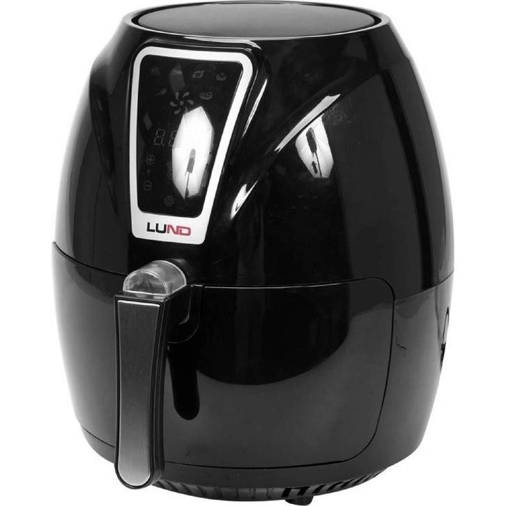 2dekans | Lund Heteluchtfriteuse - 1300W - 2.4L - Zwart, Huis en Inrichting, Woonaccessoires | Klokken, Ophalen of Verzenden