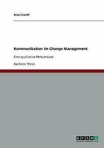 Kommunikation im Change Management. Cevatli, Arzu   ., Boeken, Verzenden, Zo goed als nieuw, Cevatli, Arzu