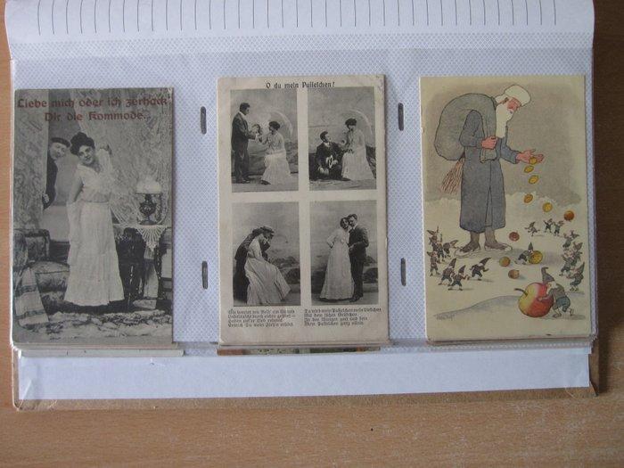 Duitsland, Frankrijk - Motive-Album - Ansichtkaart album, Verzamelen, Postkaarten | Buitenland