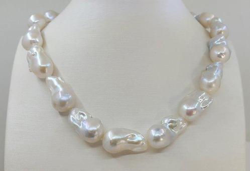 Zonder Minimumprijs - Halsketting 13x15mm Barok Edison, Handtassen en Accessoires, Kettingen