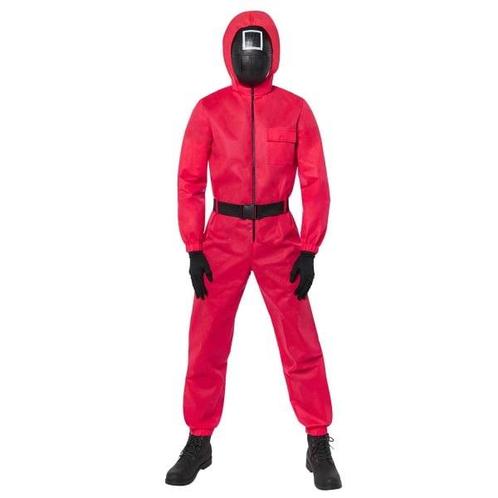 Volwassenen Kostuum Squid Game Guard Deluxe, Vêtements | Hommes, Costumes de carnaval & Vêtements de fête, Envoi