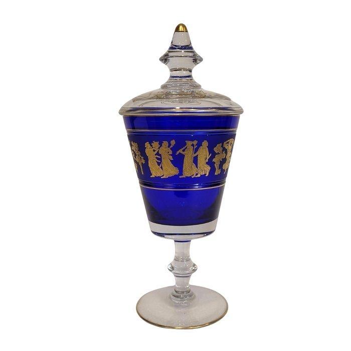 Val Saint Lambert - Léon Ledru - Vase avec couvercle -, Antiek en Kunst, Kunst | Designobjecten