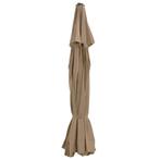 vidaXL Vervangingsdoek voor parasol 515 cm taupe, Verzenden, Nieuw