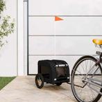 vidaXL Hondenfietstrailer oxford stof en ijzer zwart, Verzenden, Nieuw