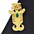 Hanger - 18 karaat Geel goud Smaragd